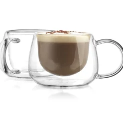 Godinger Alesia Tea Double Wall Cup, Set of 2