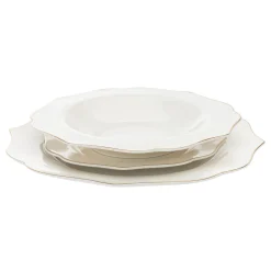Discount Godinger Arendale Porcelain 12 Piece Dinnerware Set, Service For 4