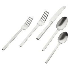 Discount Godinger Atlas Matte 18/0 Stainless Steel 20 Piece Flatware Set, Service For 4