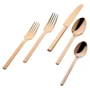 New Godinger Atlas Mirrored Copper 18/0 Stainless Steel 20 Piece Flatware Set, Service For 4