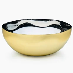 Sale Godinger Auburn Organic Gold Serving Bowl