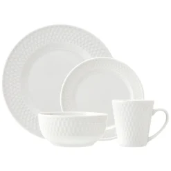 Outlet Godinger Avea Porcelain 16 Piece Dinnerware Set, Service for 4