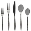 Sale Godinger Avellino Graphite 18/10 Stainless Steel 20 Piece Flatware Set, Service For 4