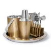 Best Godinger Aztec Gold 9 Piece Bar Tool Set