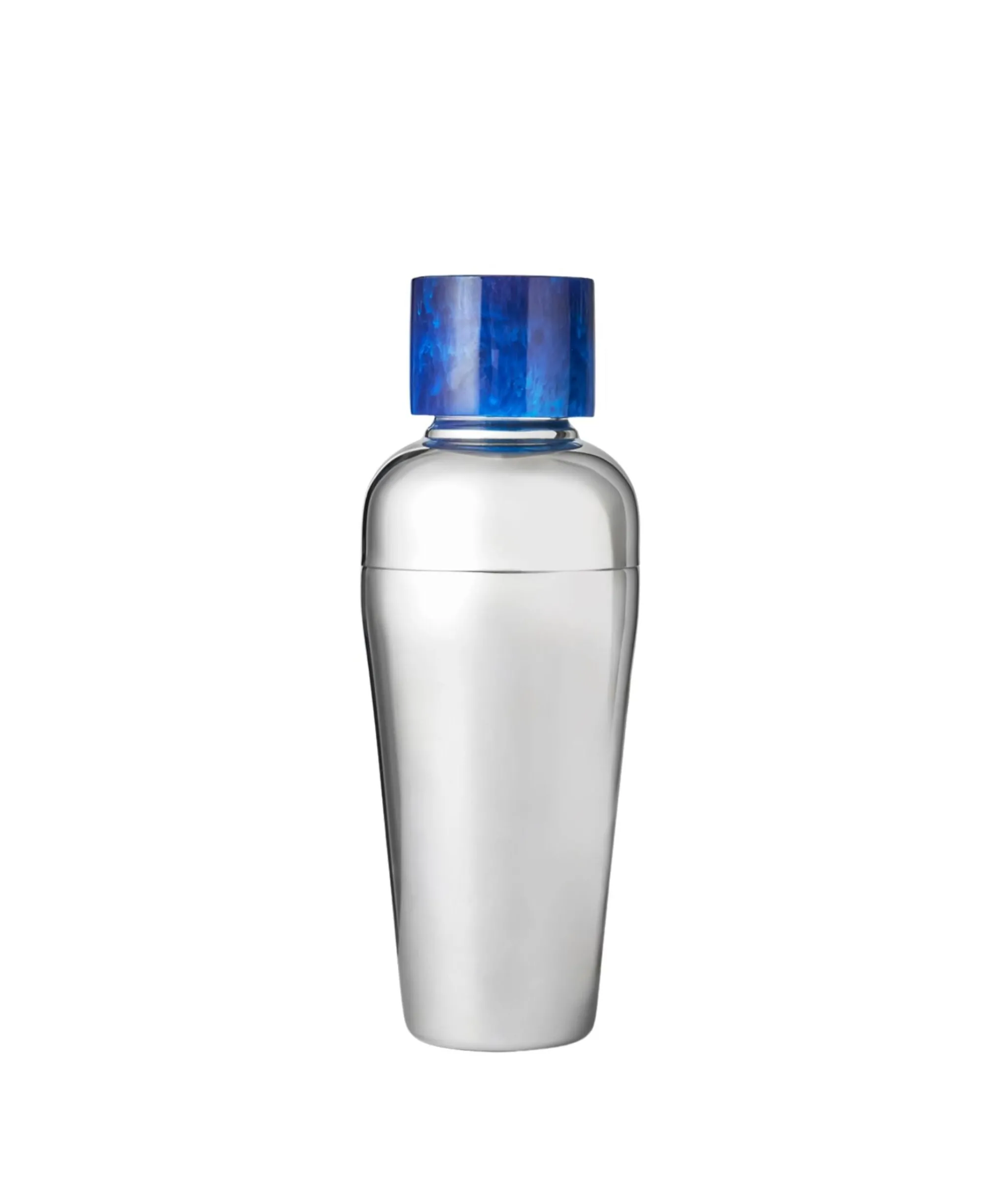 Godinger Azure Blue Resin & Stainless Steel Cocktail Shaker
