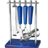 Outlet Godinger Azure Blue Resin & Stainless Steel 5 Piece Bar Tool Set