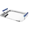 Clearance Godinger Azure Blue Resin & Stainless Steel Tray