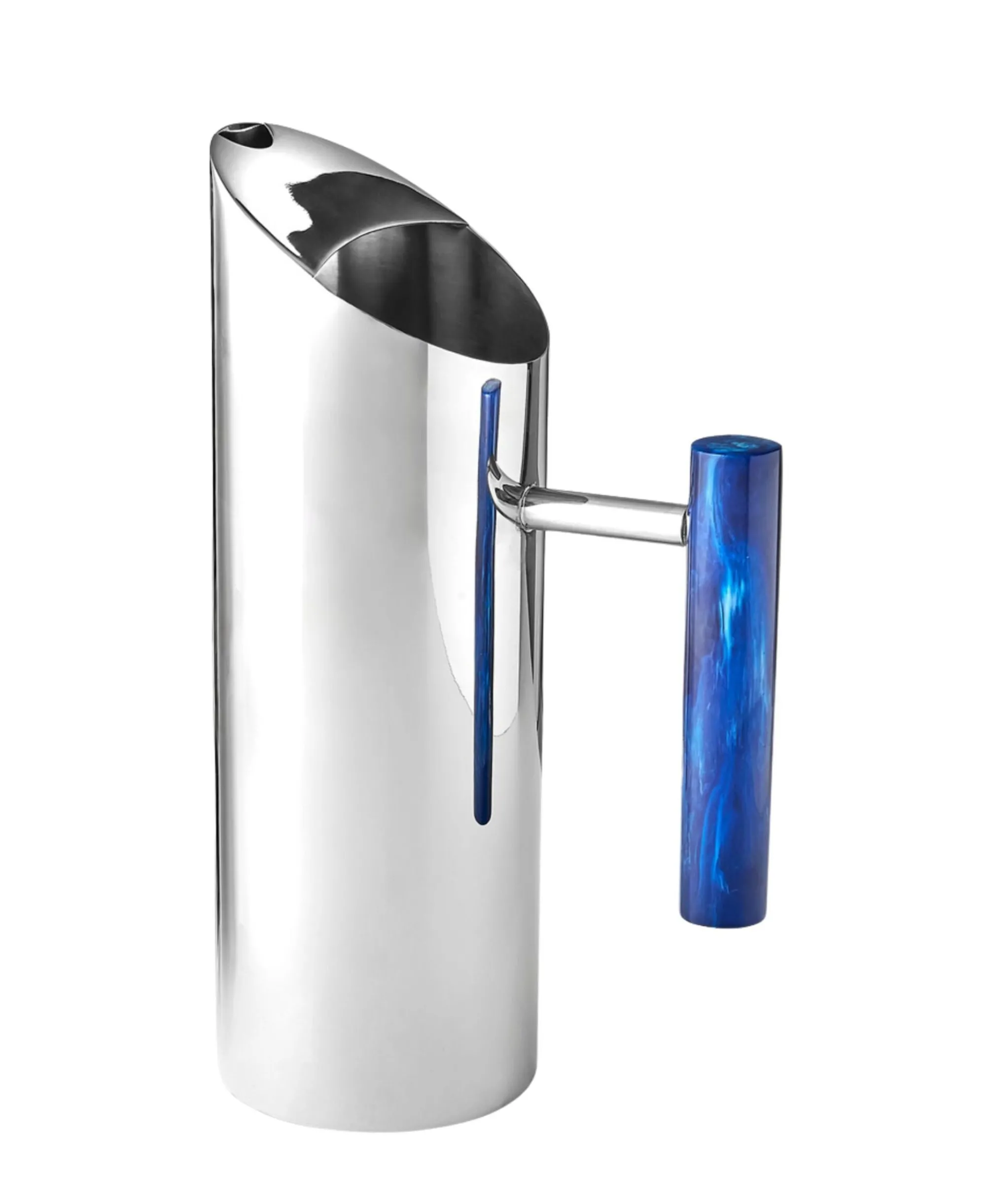 Discount Godinger Azure Blue Resin & Stainless Steel Pitcher