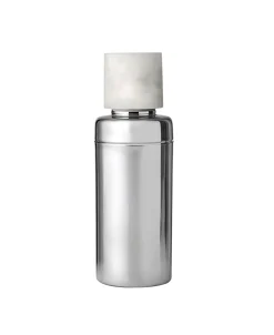 Clearance Godinger Azure Matte White Resin & Stainless Steel Cocktail Shaker