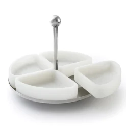 Online Godinger Azure Matte White Sectional Serveware Stand