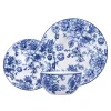 Hot Godinger Banbury Blue Porcelain 12 Piece Dinnerware Set, Service For 4