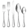 Best Godinger Bead Mirrored 18/0 Stainless Steel 20 Piece Flatware Set, Service For 4