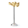 Outlet Godinger Blossom Platinum & Gold Tapered Candle Holder 15.75"