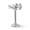 Godinger Blossom Platinum Tapered Candle Holder 10"
