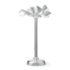 Best Godinger Blossom Platinum Tapered Candle Holder 15.75"