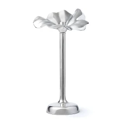 Best Godinger Blossom Platinum Tapered Candle Holder 15.75"