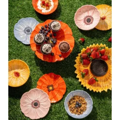 Online Godinger Blue Poppy Flower Cereal Bowl