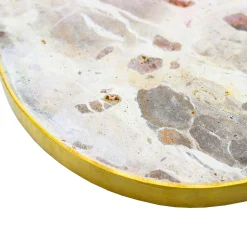 Discount Godinger Brown Marble Pear Coaster Set
