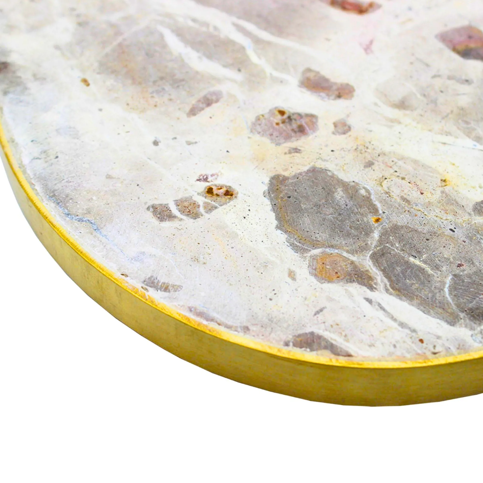 Discount Godinger Brown Marble Pear Coaster Set