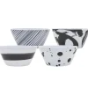 Sale Godinger Brushstroke Navy Melamine Cereal Bowl, Set of 4