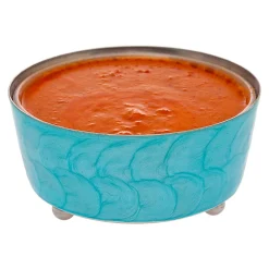 Best Godinger Capri Blue Relish Dip Cover Bowl