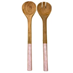 Godinger Capri Pink Salad Server Set