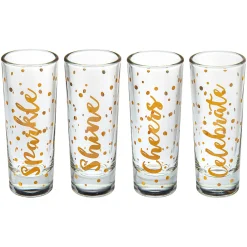 Sale Godinger Celebrate Shooters, Set of 4