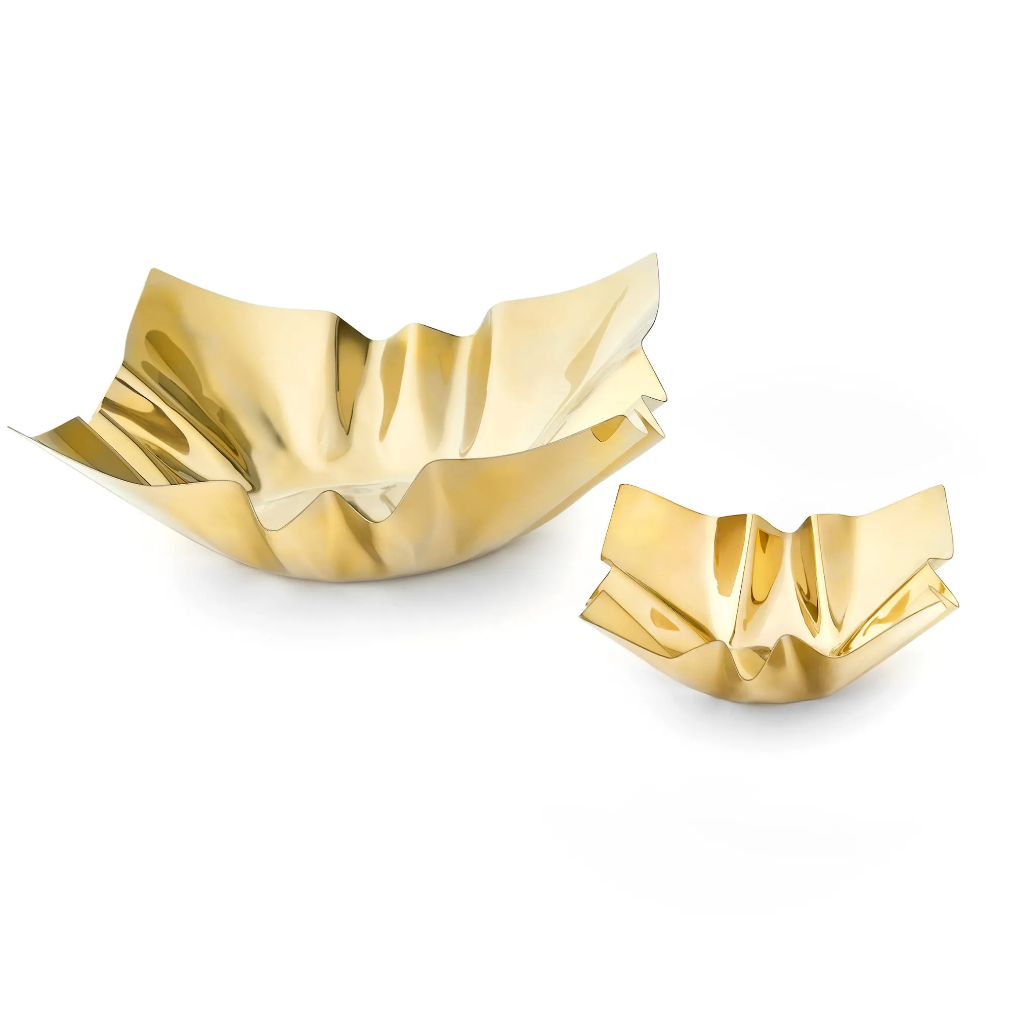 New Godinger Cerro Gold Square Nut Bowl