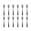 Online Godinger Chisel Matte Black 18/0 Stainless Steel Dinner Fork, Set of 12