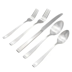 Outlet Godinger Chisel Matte 18/0 Stainless Steel 20 Piece Flatware Set, Service For 4