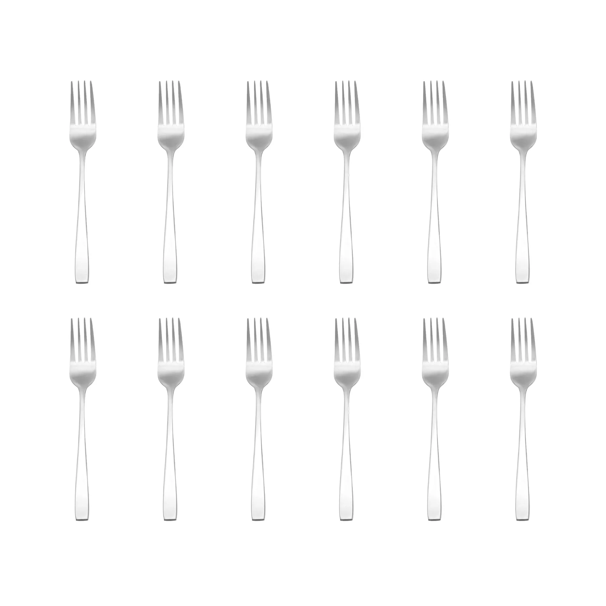Outlet Godinger Chisel Matte 18/0 Stainless Steel Salad Fork, Set of 12