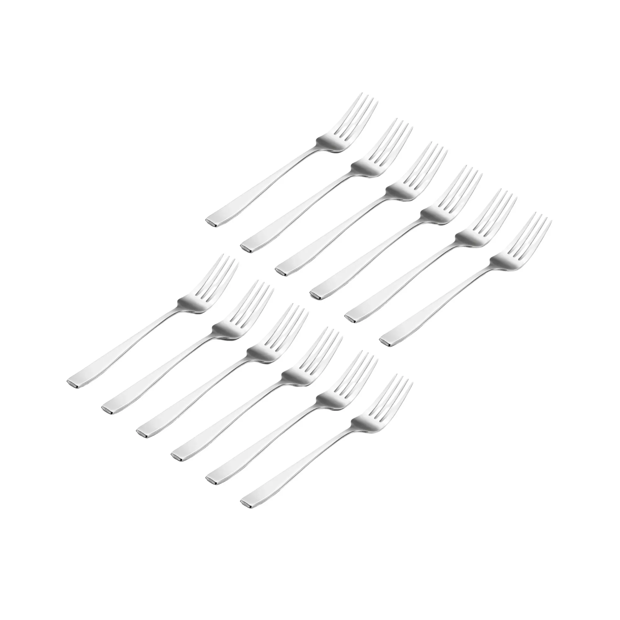 Outlet Godinger Chisel Matte 18/0 Stainless Steel Salad Fork, Set of 12