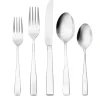 Clearance Godinger Chisel Mirrored 18/0 Stainless Steel 20 Piece Flatware Set, Service For 4