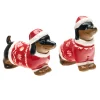 Godinger Christmas Dachshund Salt And Pepper Shaker Set