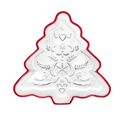 New Godinger Christmas Tree Serving Tray