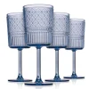 Hot Godinger Claro Acrylic Blue Goblet, Set of 4