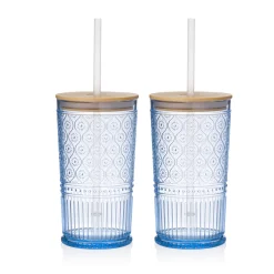 Online Godinger Claro Acrylic Blue Travel Tumbler, Set of 2