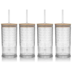 Clearance Godinger Claro Acrylic Clear Travel Tumbler, Set of 4