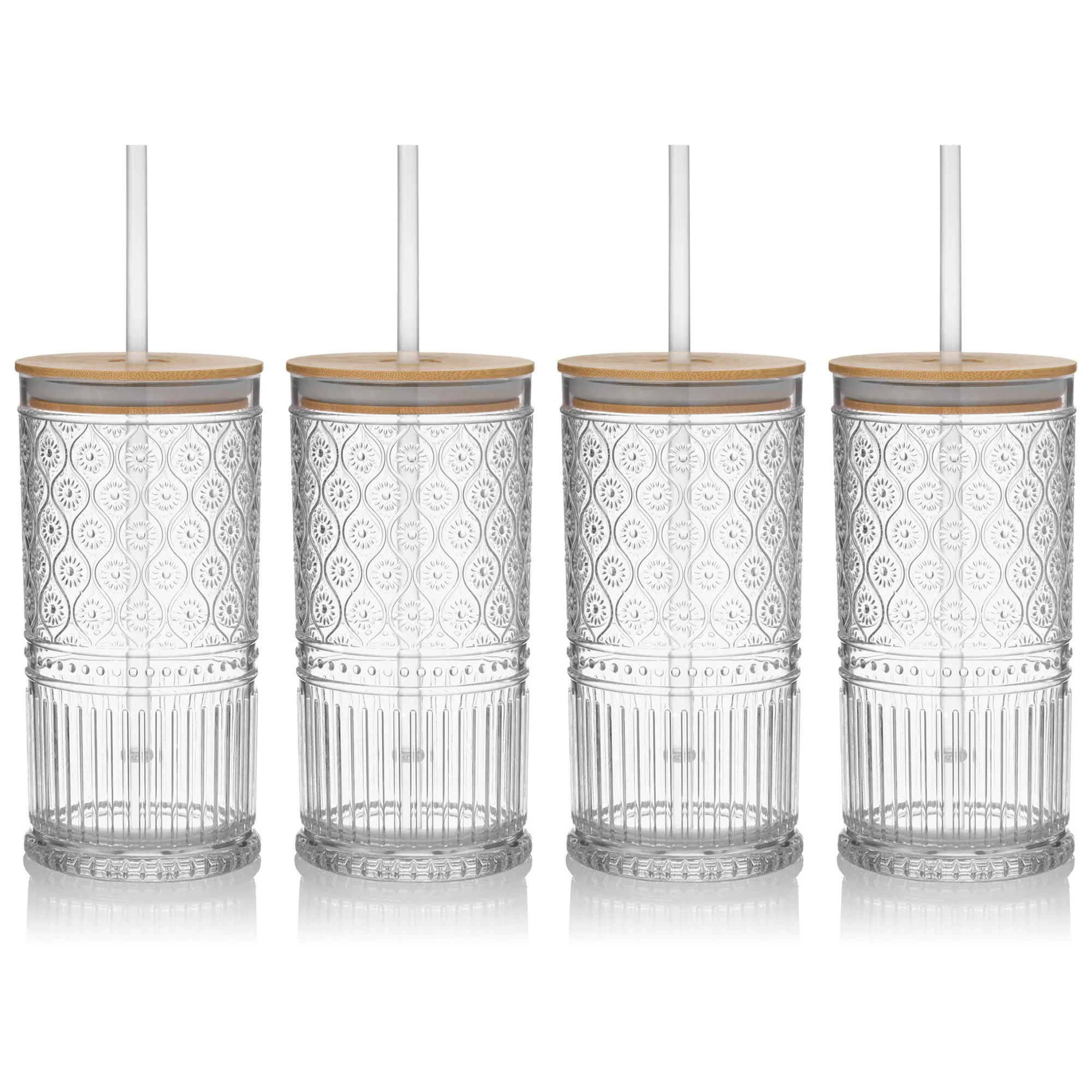 Clearance Godinger Claro Acrylic Clear Travel Tumbler, Set of 4