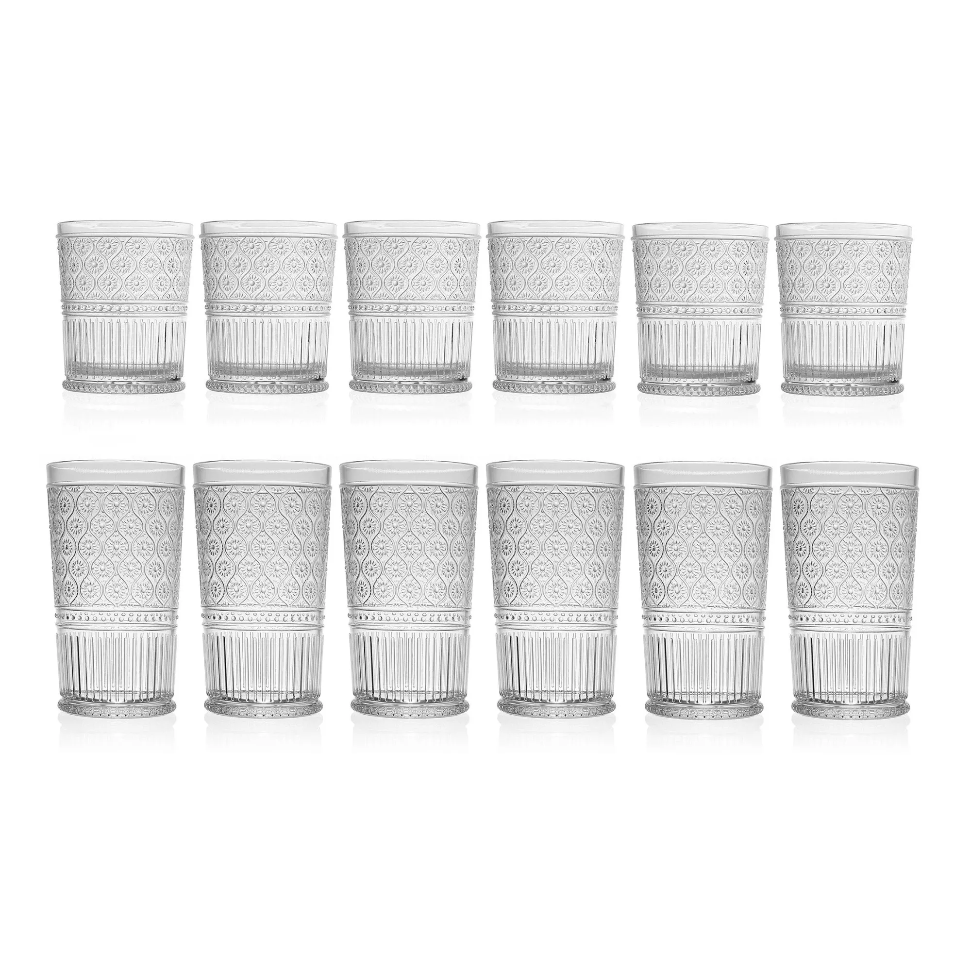 Outlet Godinger Claro Acrylic Highball & Double Old Fashion, Set of 12