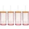 Hot Godinger Claro Acrylic Pink Travel Tumbler, Set of 4