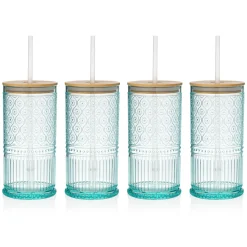 Sale Godinger Claro Acrylic Seafoam Travel Tumbler, Set of 4