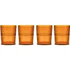 Best Godinger Claro Amber Double Old Fashion, Set of 4