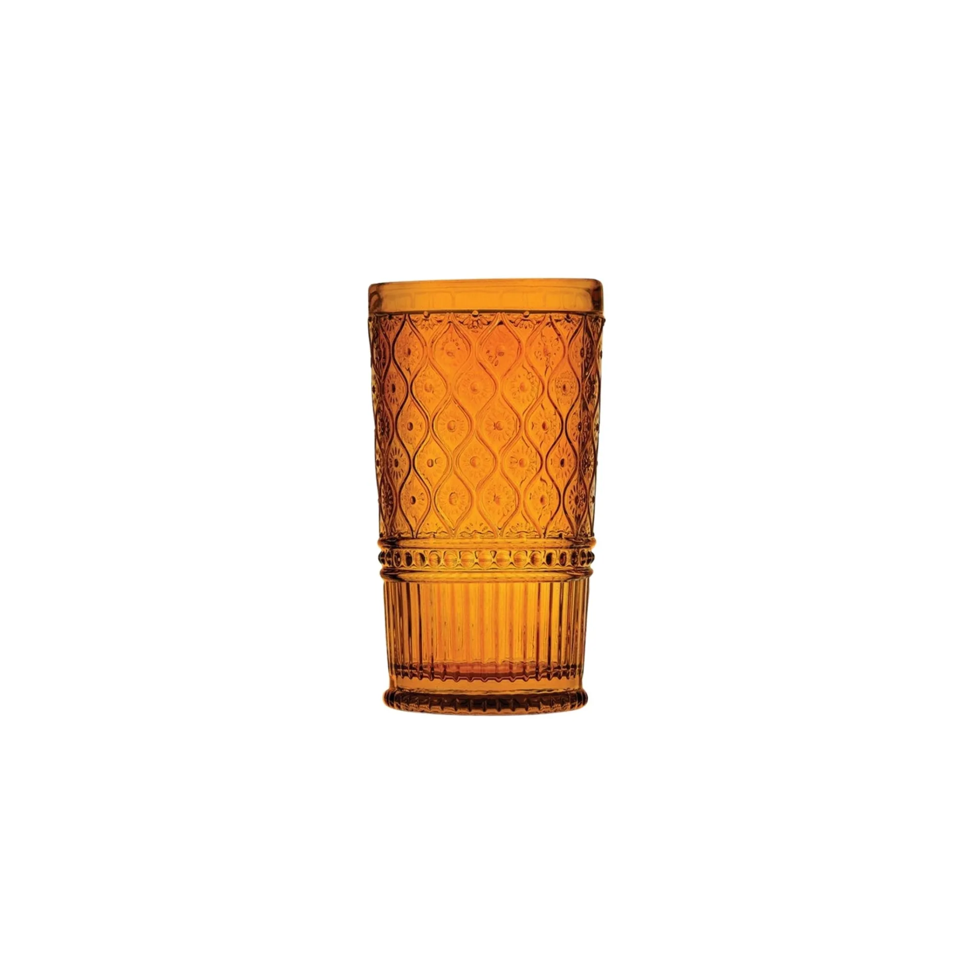 Discount Godinger Claro Amber Highball, Set of 4
