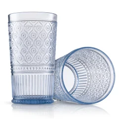 Discount Godinger Claro Blue Acrylic Highball, Set of 4