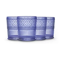 Online Godinger Claro Blue Double Old Fashion, Set of 4