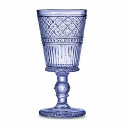 New Godinger Claro Blue Goblet, Set of 4