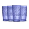 New Godinger Claro Blue Highball, Set of 4