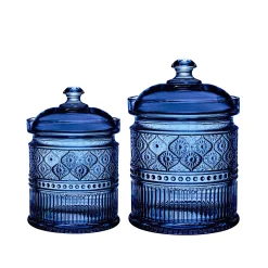 Hot Godinger Claro Blue Medium Canister