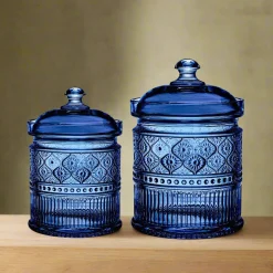 Hot Godinger Claro Blue Medium Canister